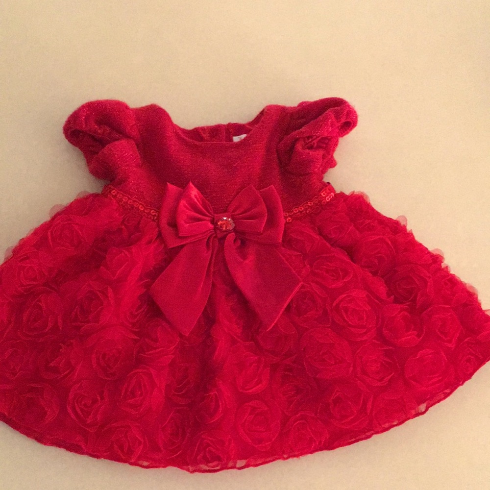 Short sleeve newborn holiday dress🎄